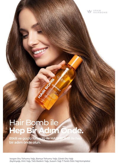 Hair Bomb Saç Bakım Yağı Yeniden Yapılandırıcı Ve Besleyici 125 Ml