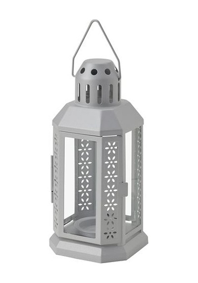 Ikea Enrum 22 Cm Lame Dekoratif Fener - Çelik Mumluk Şamdan