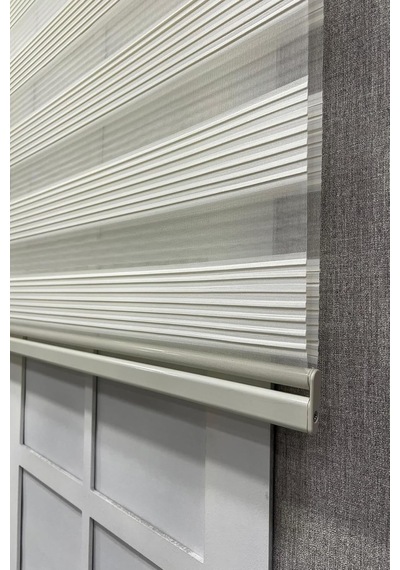 Zebra Stor Perde Dar Plise Güneşlik Perde, Krem, 60 X 200 Diğer