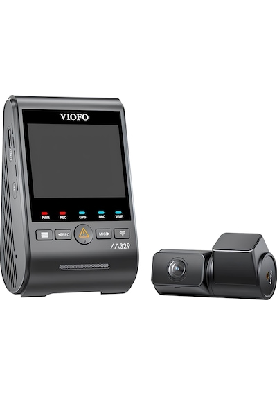 Viofo A329 2 Kameralı Ön+arka 4k+2k Hdr Sony Starvis 2 Sensörlü Wi-fi 6 Ssd Destekli Gps'li Araç Kamerası