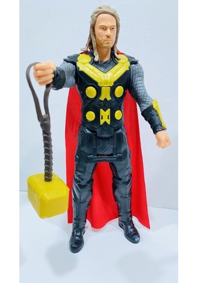 The Thor Çekiç Li Karakter Figür Oyuncak 30 Cm Işık Ve Ses