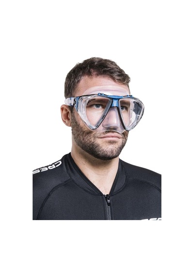 Cressi Penta Plus Clear Blue Yetişkin Dalış Maskesi Çok Renkli