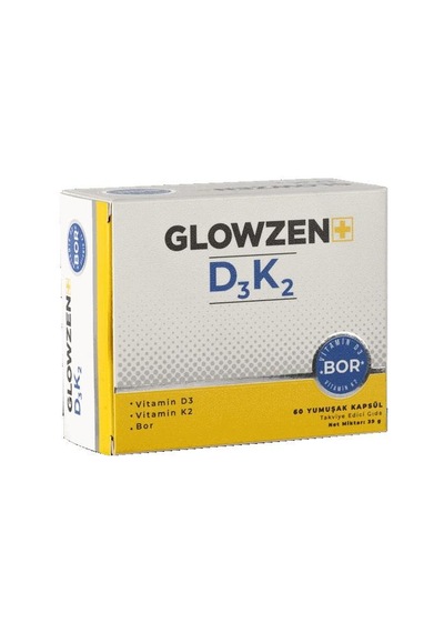 Glowzen+ D3 K2 Bor 60 Kapsül
