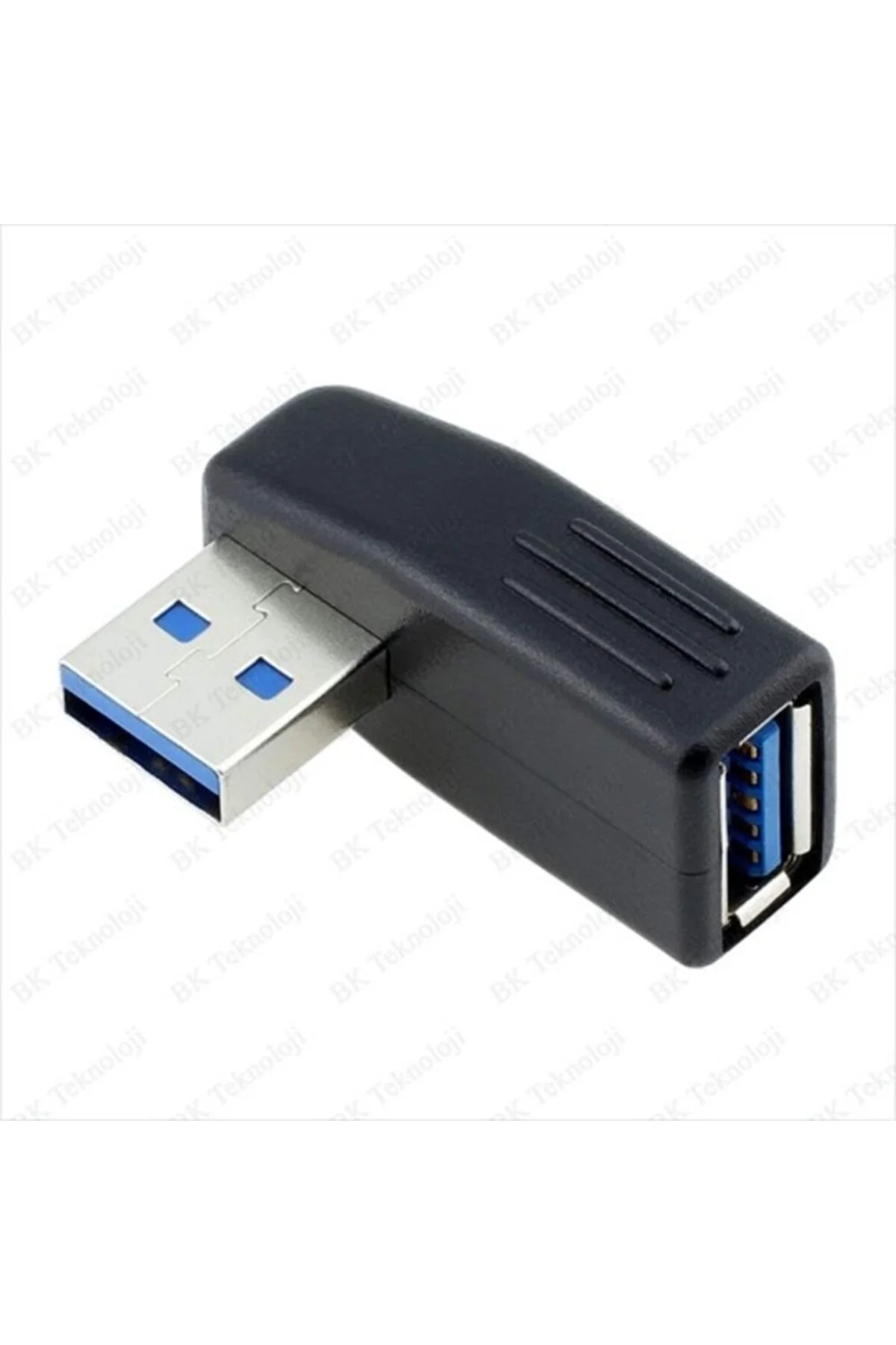 Usb 3.0 Sağ Açılı Konnektör Erkek Dişi 90 Derece Uzatma Adaptörü Yüksek Hızlı Usb Yeni 3.0 Sürümü 1