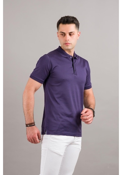 Nehir By Faruk Ülker Polo Yaka Çıtçıtlı Merserize Erkek Tişört