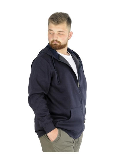 Mode Xl Erkek Sweatshirt Kapşonlu Zippered Basic 20543 Lacivert 001 Mode Xl Erkek Sweatshirt Kapşonlu Zippered Basic 20543 Lacivert 001