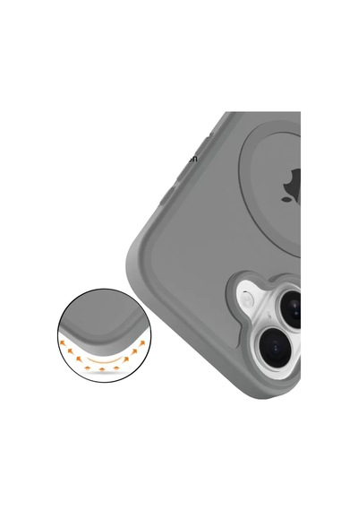 Joko Apple iPhone Uyumlu  17 Uyumlu Jota Magsafe Kapak - Titan Gri
