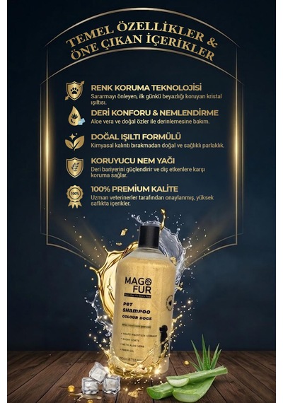 Mago Fur Renkli Tüylü Köpek Şampuanı - 1000 Ml