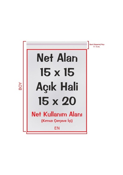 15x15+5 cm (15*20) 100 Adet - Şeffaf Bantlı Yapışkanlı OPP Jelati