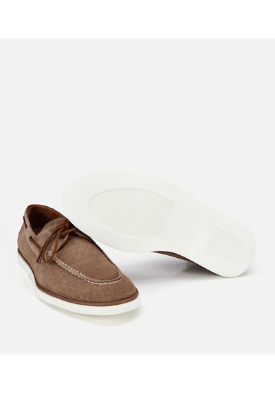 Hotiç Erkek Süet Deri Vizon Bağcık Detaylı Günlük Loafer 02ayh322730a450 02ayh322730a450