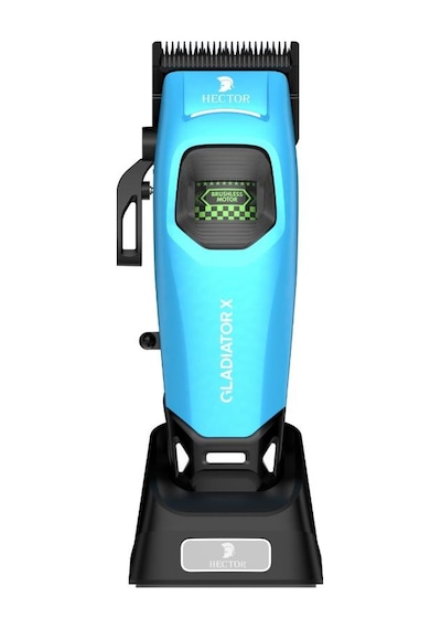 Hector Gladiator X 8000 Rpm Bldc Motor Işıklı Saç Kesim Ve Çizim Tıraş Makinesi Mavi