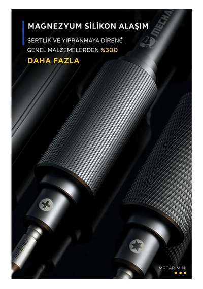 Mechanıc Mortar Mini 6 Sı 1 Arada Profesyonel Hassas Tornavida Seti Manyetik Uç, Sessiz Rulman, Magnezyum Alaşım,