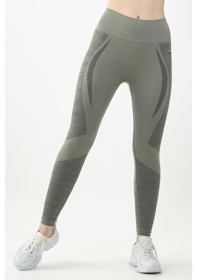 Maraton Active Slimfit Kadın Fitness Açık Haki Tayt 812081-açık Haki