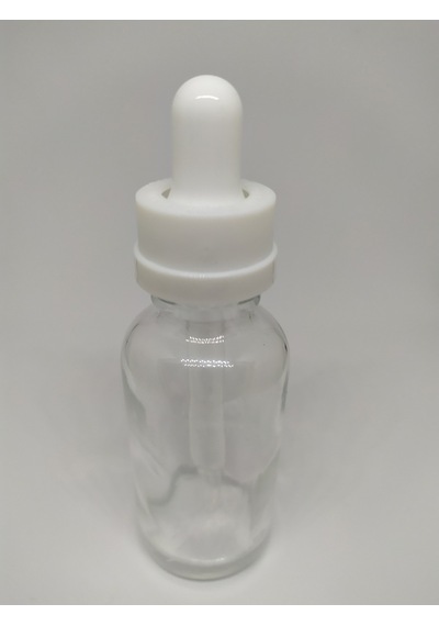 30Ml Cam Şeffaf Şişe İnce Cam Damlalık B.Çocuk Kilit Kapak(10 Ad)