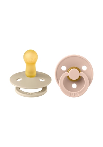Bibs Colour İkili Kauçuk Emzik-vanilla/blush 6-18 Ay Krem - Pudra
