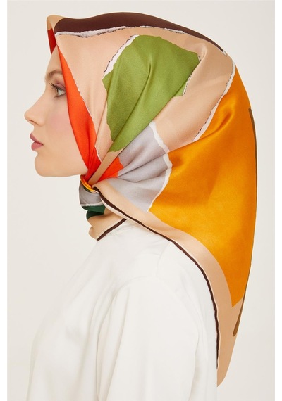 Armine Twill İpek Eşarp 24ya9125 81 - Desenli