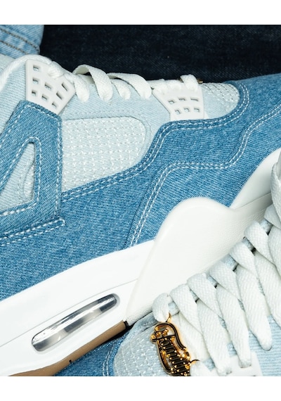 Nike Air Jordan Retro 4 Denim 'worn Blue'-sportxstore Mavi