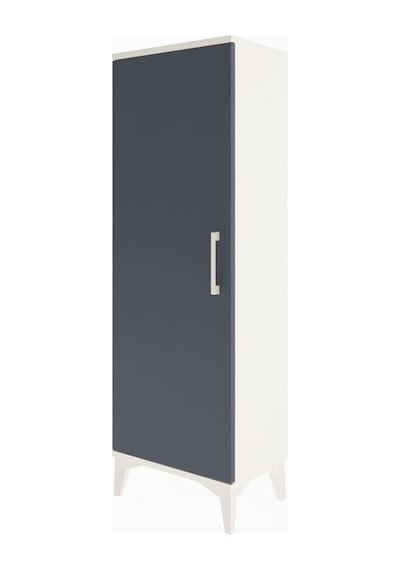 Arges Dolap Tek Kapaklı Tek Askılı 44x30x134 Aytaşı-antrasit Aytaşı