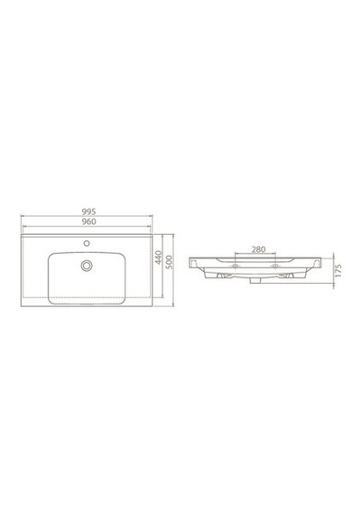 Etajerli Seramik Lavabo 100x50 Cm, Modern Ve Estetik Görünüm 508 Yeşil