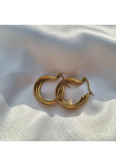 Triple Luxe Hoop Altın