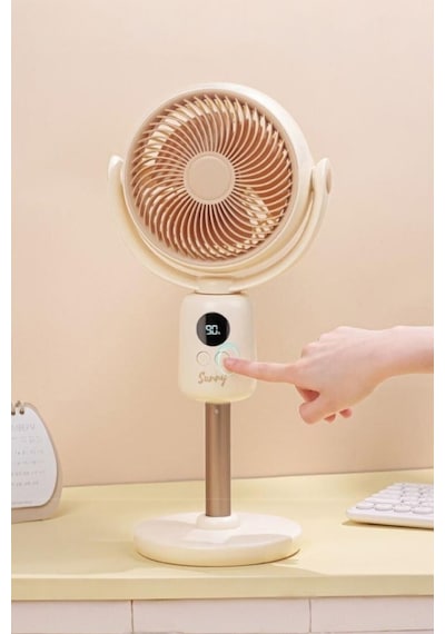 Fressi Jaf18 Taşınabilir Masaüstü Bej Usb Fan