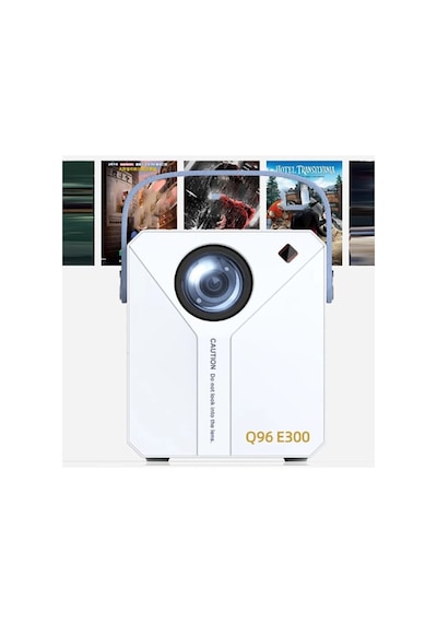 Q96 E300 Projector Android 4k Ultra Hd Wifi Projeksiyon Cihazı Usb Hdmi Tf Card Girişli Projektör