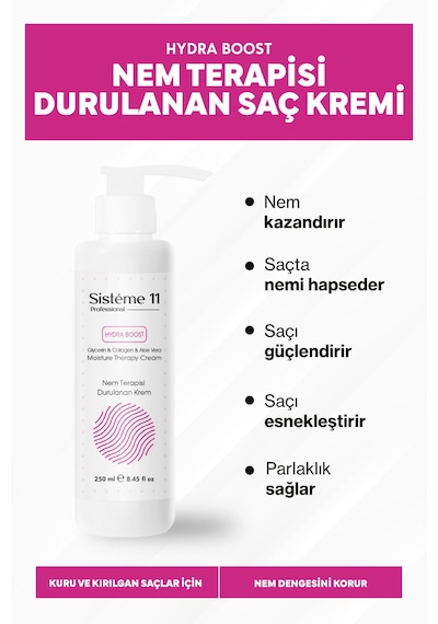 Sisteme 11 Nem Terapisi Durulanan Krem 250 Ml