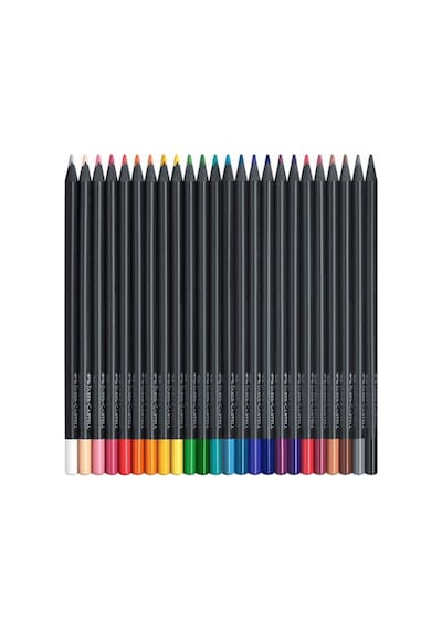 Faber Castell Black Edition 24 Renk Kuru Boya Ve Creative Studio 24'lü Yağlı Pastel İkisi Birarada Set Çok Renkli