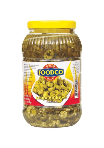 Foodco Jalapeno Biber Turşusu 3 Kg