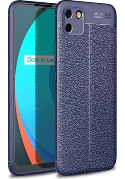 Newface Realme C11 Kılıf Auto Focus Kapak - Lacivert