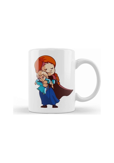 Kawaii Anna Elsa Kupa Bardak Porselen Karışık