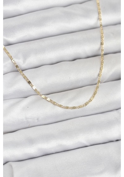 Cm 14k Gold Renk Ezme Zincir Model 60 Cm Kadın Kolye - Lisinya altın