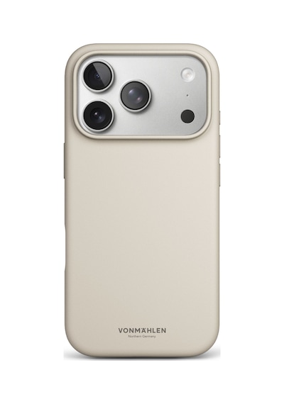 Vonmahlen Apple iPhone Uyumlu 17 Pro Yumuşak Silikon Kılıf Krem