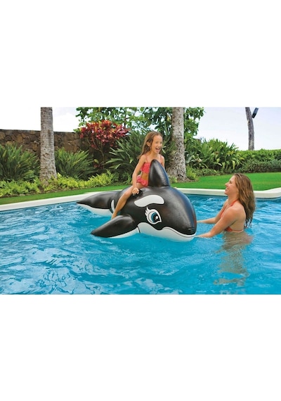 Balina Binici - Çocuk Şişme Balina - Deniz Binici Balina - Havuz Binici Balina Whale 193x119 Cm.