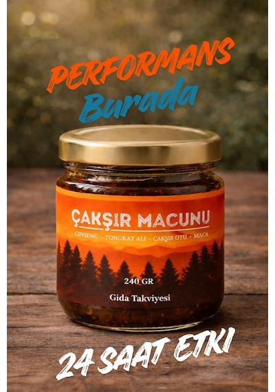 Çakşır Macunu, Panax, Tongkat Ali, Çakşır Otu Bal Bitkisel Karışım Güç Kuvvet Macun 240 Gr