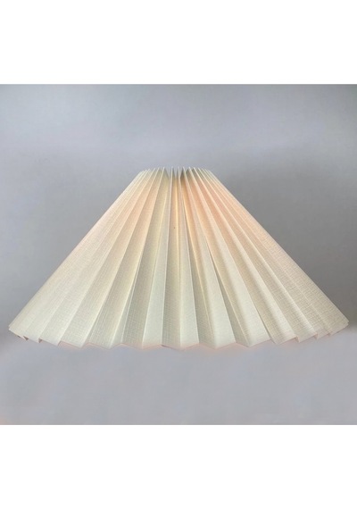 Modern Tasarım Umbrella Şapka Abajur Lambader Şapkası Krem 35 Cm Çap Evine Yenilik Kat Krem