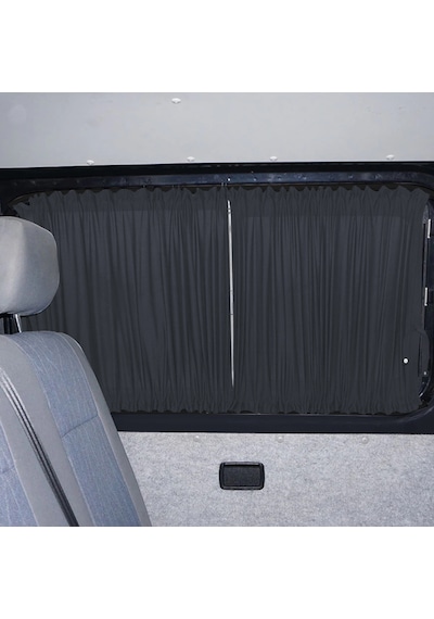 Pandami Mercedes Sprinter W907 Orta 2018+ Uyumlu Füme Raylı Oto Perde Takımı