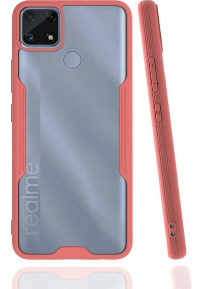 Realme C15 Kılıf Platin Kamera Korumalı Silikon Kılıf