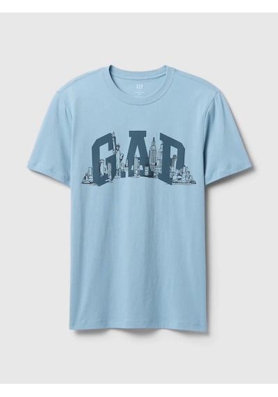 Gap 745022000 V-gap Nyc Skyline Erkek Tişört Mavi