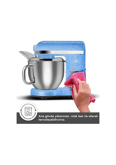 Karaca Mastermaid Chef Pro 1750 W Çift Kollu Stand Mikser