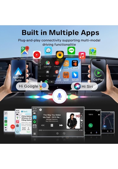 Mını Ultra1 Kablosuz Carplay Ve Android Otomatik Adaptör Kompakt Tak Ve Çalıştır Tasarımı Oem Arabalar İçin Kablolu Kablosuza Dönüştürür Usb-a/tip-c