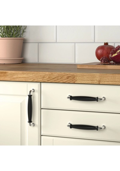 Ikea Klıngstorp 2'li Mobilya Kulpu 141 Mm Krom - Siyah