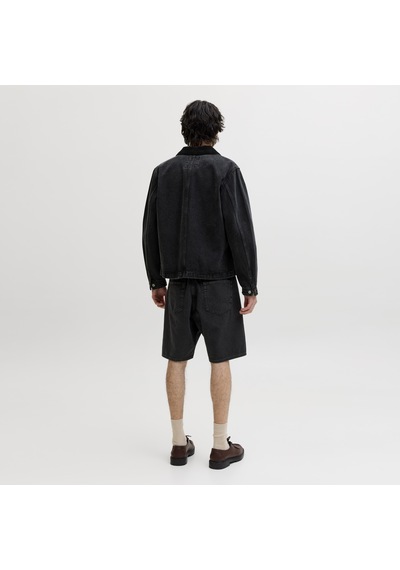 Erkek Bol Kesim Şort - Tony - 12289967 Black Denim