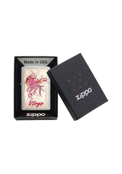 Zippo Horoscope Zodiac Signs Virgo Dizayn Çakmak Gri