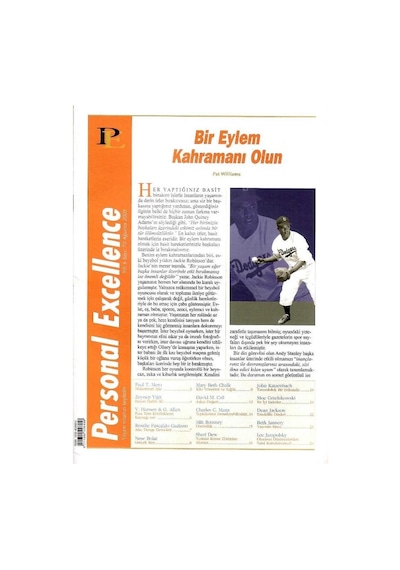 Personal Excellence - Yaşam Rotanızı Keşfedin - Bir Eylem Kahramanı Olun - Retro Eski Basım Koleksiyon Ağustos 2005 Yıl:6 Sayı:70