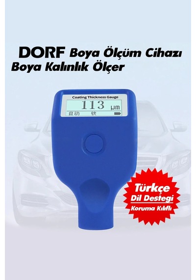 Dorf Oto Boya Ölçüm Cihazı Boya Kalınlık Ölçer Tr Dil Seçeneği