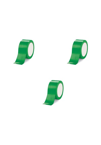 Omeyva Takviyeli Tamir Bandı - İzolasyon Onarım Çadır Bandı - Yeşil - 48 Mm X 10 Yrd - 3 Rulo