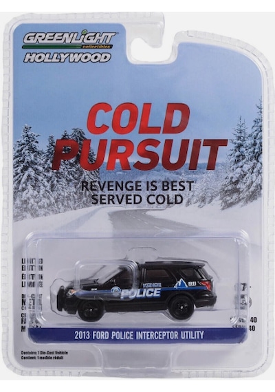 Greenlıght Hollywood 40 Cold Pursuıt 2013 Ford Polıce Interceptor Utılıty Siyah
