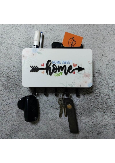 Home Yazılı Dekoratif Bölmeli Anahtarlık Duvar Askılık Dekor Diğer