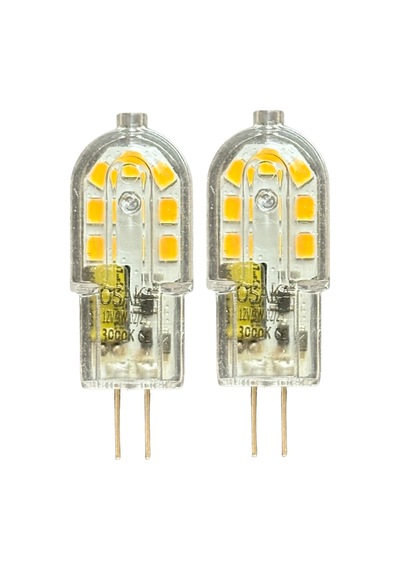 2 Adet Osaka 12volt 3w Sarı Işık 3000k G4 Duylu Led Kapsül Ampul